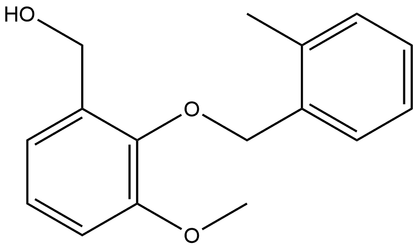 3-Methoxy-2-[(2-methylphenyl)methoxy]benzenemethanol Structure