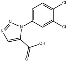 1-(3,4-二氯苯基)-1H-1,2,3-三唑-5-羧酸,1153905-03-3,结构式