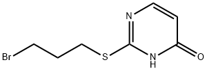 2-((3-Bromopropyl)thio)pyrimidin-4-ol 化学構造式