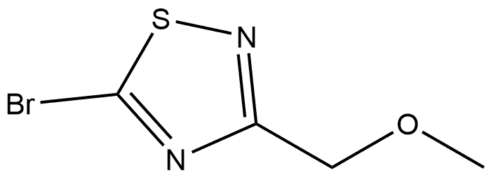 5-Bromo-3-(methoxymethyl)-1,2,4-thiadiazole Struktur