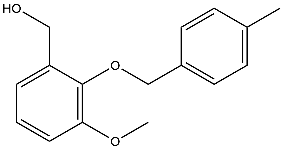 3-Methoxy-2-[(4-methylphenyl)methoxy]benzenemethanol 结构式