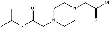 1-Piperazineacetic acid, 4-[2-[(1-methylethyl)amino]-2-oxoethyl]- Structure