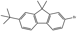 9H-Fluorene, 2-bromo-7-(1,1-dimethylethyl)-9,9-dimethyl- Structure