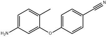 4-(5-Amino-2-methylphenoxy)benzonitrile Struktur