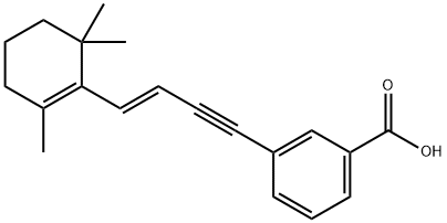 Benzoic acid, 3-[4-(2,6,6-trimethyl-1-cyclohexen-1-yl)-3-buten-1-ynyl]-, (E)- (9CI) Structure