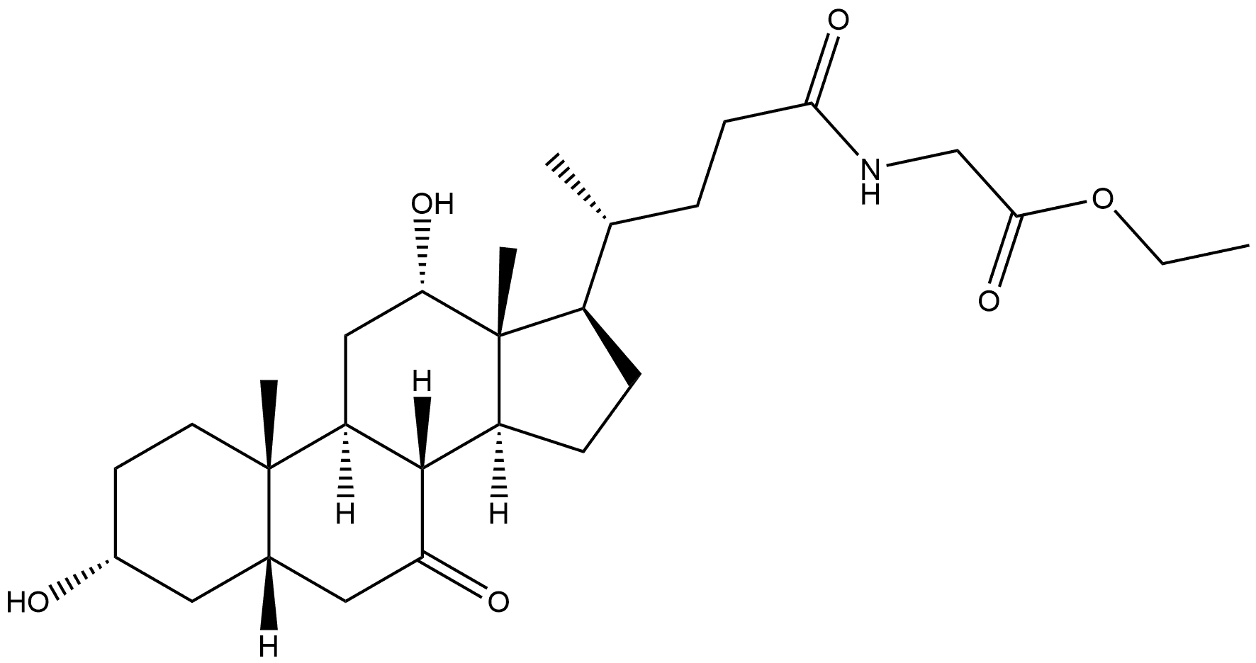 7-keto methyl ester of glicocholate metabolite 化学構造式