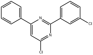Pyrimidine, 4-chloro-2-(3-chlorophenyl)-6-phenyl- Structure
