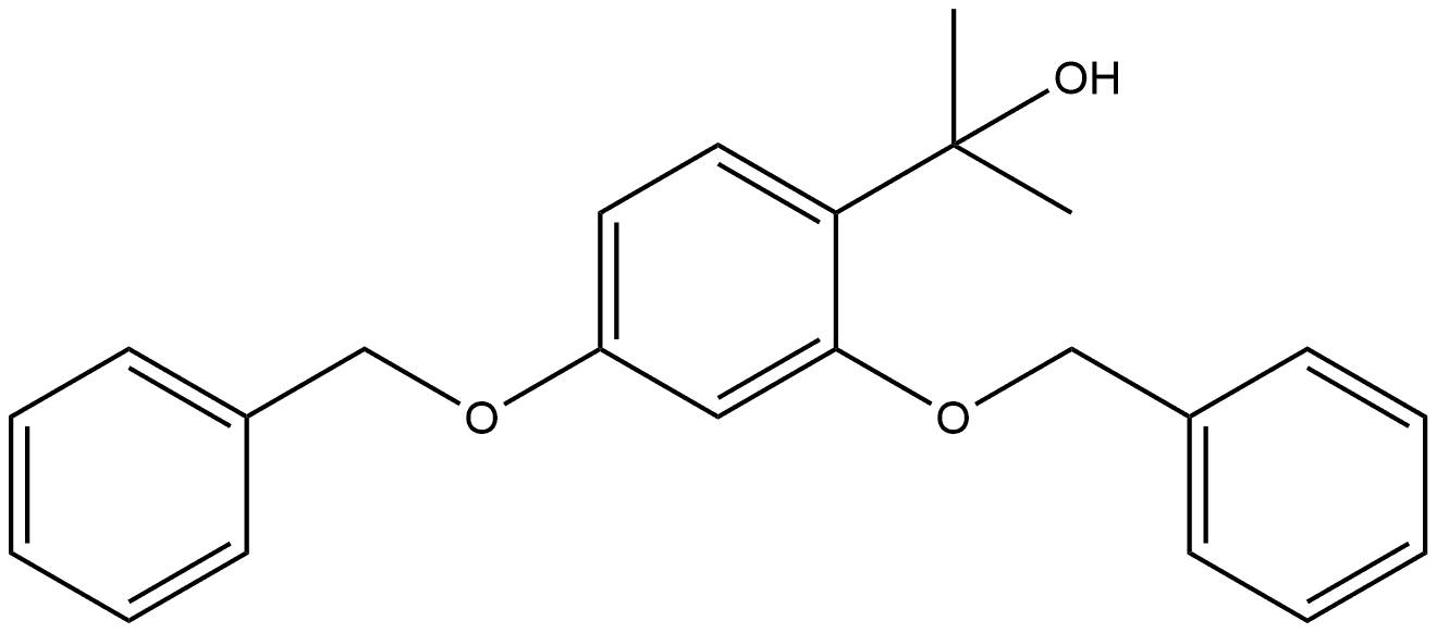 2-(2,4-双(苄氧基)苯基)丙烷 -2-醇,1155371-78-0,结构式