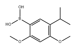 Boronic acid, B-[2,4-dimethoxy-5-(1-methylethyl)phenyl]- 化学構造式