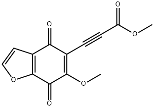 2-Propynoic acid, 3-(4,7-dihydro-6-methoxy-4,7-dioxo-5-benzofuranyl)-, methyl ester