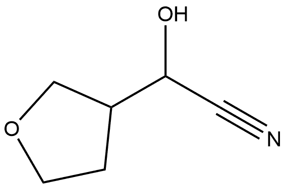 2-Hydroxy-2-(oxolan-3-yl)acetonitrile Structure