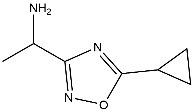 1,2,4-Oxadiazole-3-methanamine, 5-cyclopropyl-α-methyl- 结构式