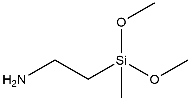 2-aminoethylmethyldimethoxysilane Struktur
