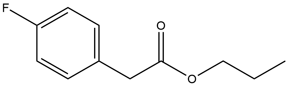 Propyl 4-fluorobenzeneacetate Structure