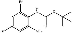 Carbamic acid, N-(2-amino-4,6-dibromophenyl)-, 1,1-dimethylethyl ester 结构式