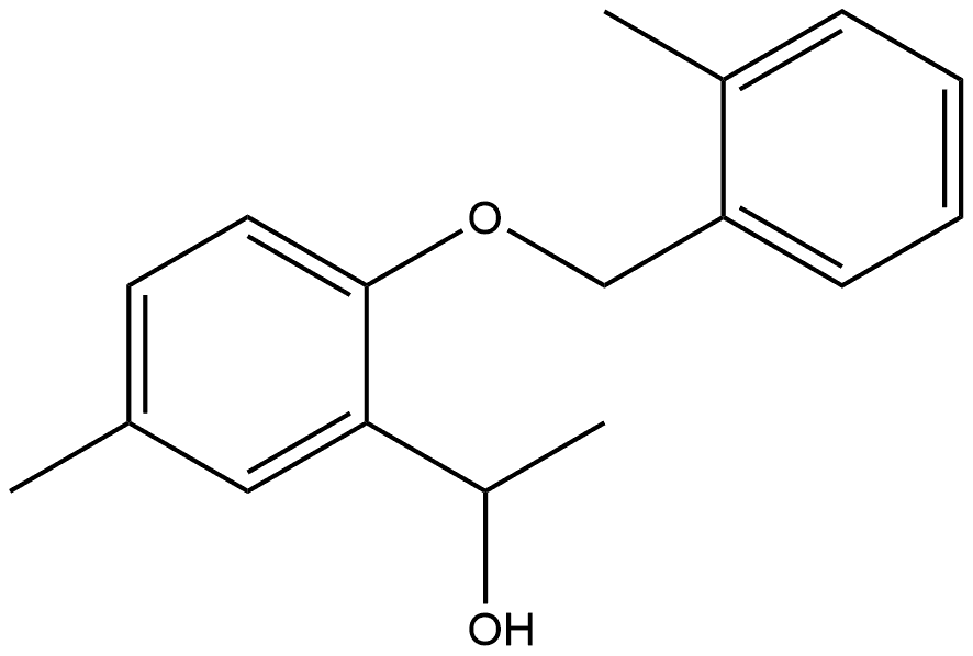 α,5-Dimethyl-2-[(2-methylphenyl)methoxy]benzenemethanol Structure