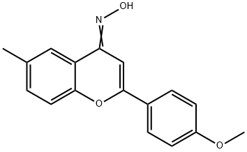 2-(4-Methoxyphenyl)-6-methyl-4H-chromen-4-one oxime Structure