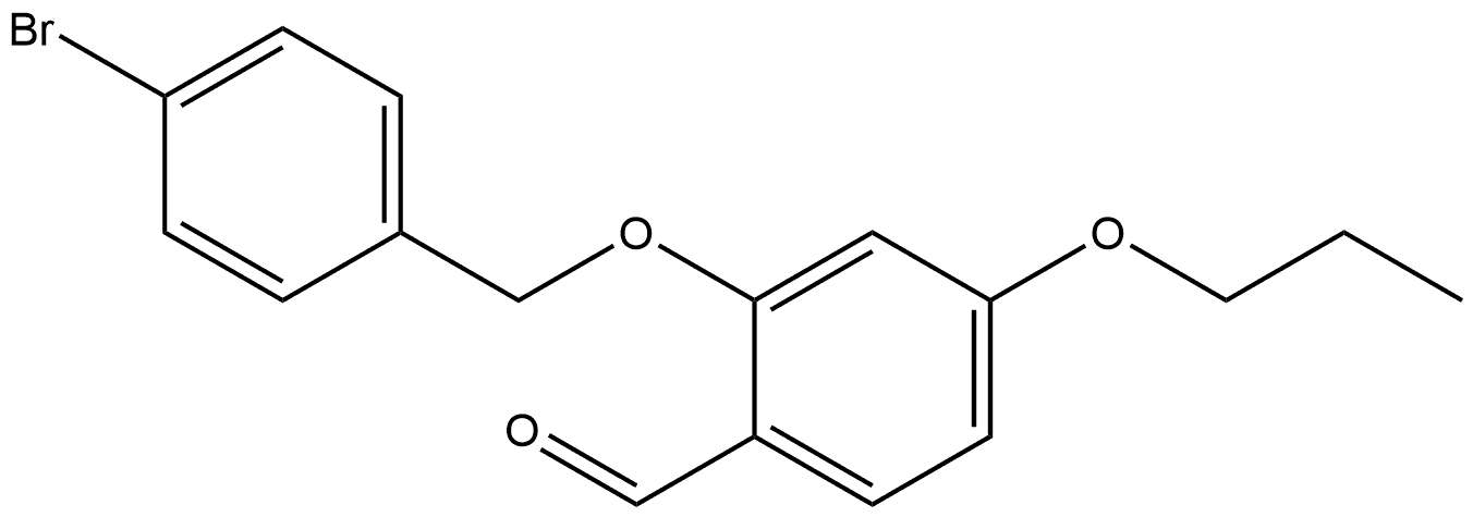 2-[(4-Bromophenyl)methoxy]-4-propoxybenzaldehyde,1156724-25-2,结构式