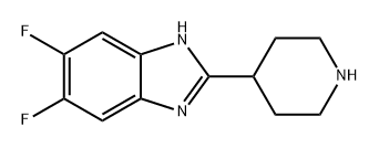 1H-Benzimidazole, 5,6-difluoro-2-(4-piperidinyl)- Struktur