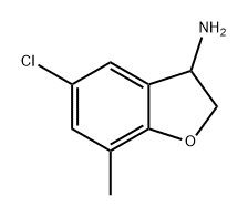 3-Benzofuranamine, 5-chloro-2,3-dihydro-7-methyl- Structure