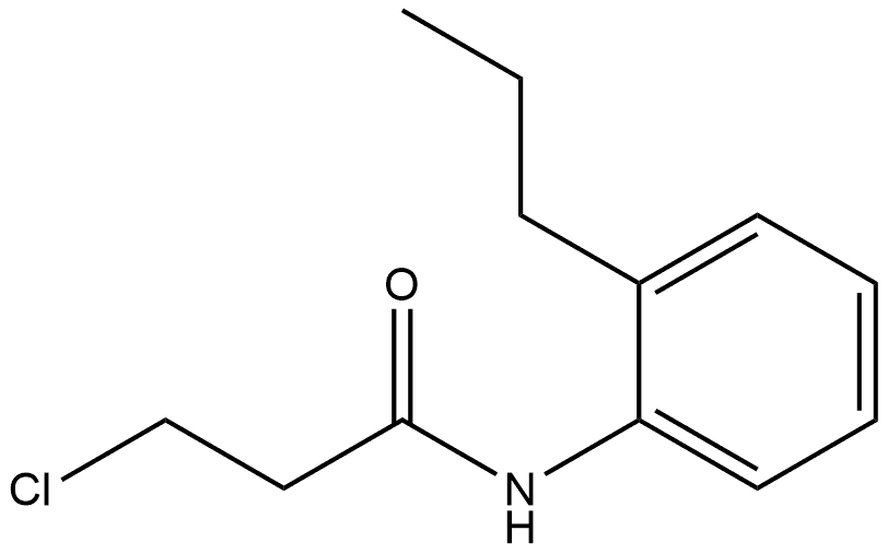 3-Chloro-N-(2-propylphenyl)propanamide Structure