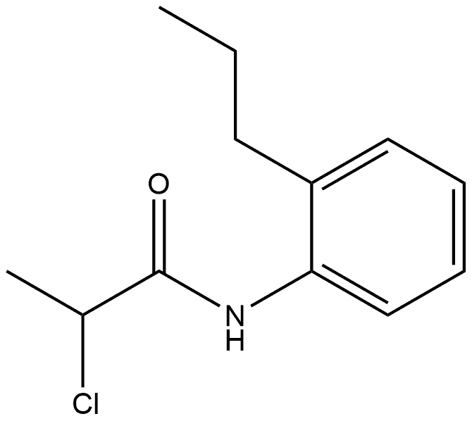 2-Chloro-N-(2-propylphenyl)propanamide Struktur