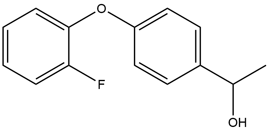 1-[4-(2-fluorophenoxy)phenyl]ethan-1-ol Structure