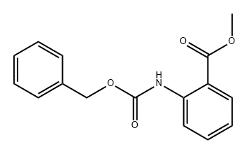 Benzoic acid, 2-[[(phenylmethoxy)carbonyl]amino]-, methyl ester Struktur