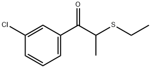 1-(3-氯苯基)-2-(乙硫基)丙烷-1-酮,1157221-88-9,结构式