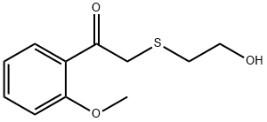2-((2-羟乙基)硫代)-1-(2-甲氧基苯基)乙烷-1-酮,1157307-81-7,结构式