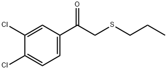 Ethanone, 1-(3,4-dichlorophenyl)-2-(propylthio)- Struktur