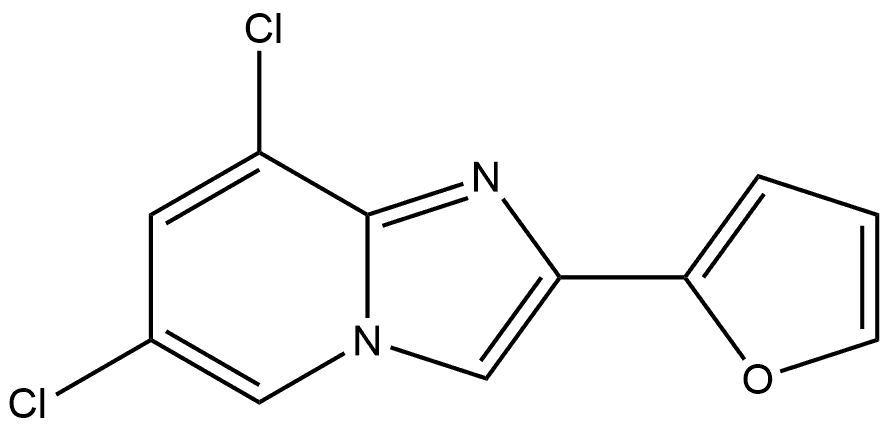 6,8-Dichloro-2-(2-furyl)imidazo[1,2-a]pyridine Structure