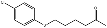 2-Hexanone, 6-[(4-chlorophenyl)thio]- Structure