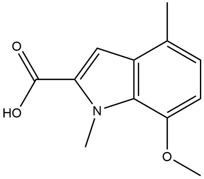 1158422-59-3 7-甲氧基-1,4-二甲基吲哚-2-甲酸