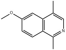 6-Methoxy-1,4-dimethylisoquinoline Struktur