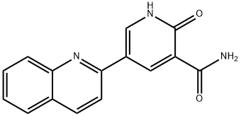 2-Oxo-5-(quinolin-2-yl)-1,2-dihydropyridine-3-carboxamide Structure