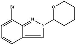 7-溴-2-(四氢-2H-吡喃-2-基)-2H-吲唑, 1158680-90-0, 结构式