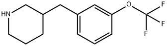 Piperidine, 3-[[3-(trifluoromethoxy)phenyl]methyl]-,1158747-13-7,结构式