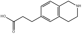 6-Isoquinolinepropanoic acid, 1,2,3,4-tetrahydro-,1158755-62-4,结构式