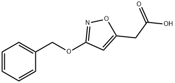 5-Isoxazoleacetic acid, 3-(phenylmethoxy)- Struktur