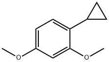 1-シクロプロピル-2,4-ジメトキシベンゼン 化学構造式