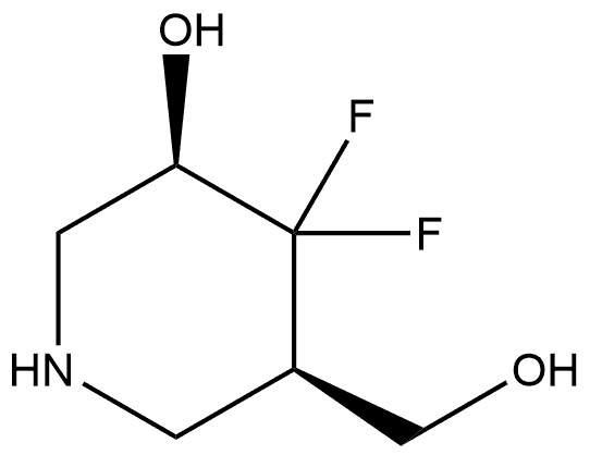 (3R,5R)-4,4-difluoro-5-(hydroxymethyl)piperidin-3-ol,1159099-41-8,结构式