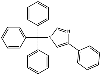 1H-Imidazole, 4-phenyl-1-(triphenylmethyl)- Struktur