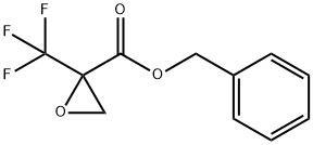 2-Oxiranecarboxylic acid, 2-(trifluoromethyl)-, phenylmethyl ester Struktur