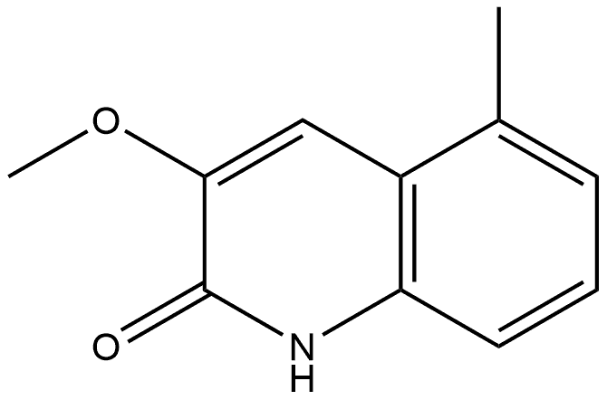 3-甲氧基-5-甲基喹啉-2(1H)-酮, 1159706-58-7, 结构式