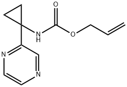 allyl (1-(pyrazin-2-yl)cyclopropyl)carbamate,1159734-54-9,结构式