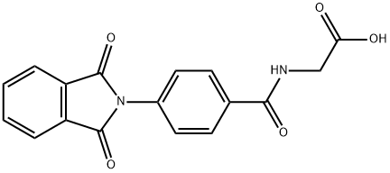 2-(4-(1,3-Dioxoisoindolin-2-yl)benzamido)acetic acid Structure