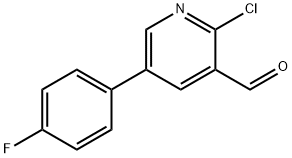 JR-9085, 2-Chloro-5-(4-fluorophenyl)pyridine-3-carbaldehyde, 97%,1159980-60-5,结构式