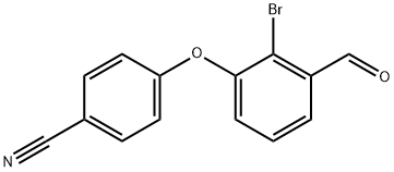 4-(2-溴-3-甲酰基苯氧基)苯甲腈,1160182-71-7,结构式