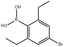 4-bromo-2,6-diethylphenylboronic acid Struktur